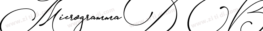 MicrogrammaD BoldExt字体转换